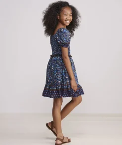Dresses<Vineyard Vines Girls' Cord Popover Dress Rhododendron