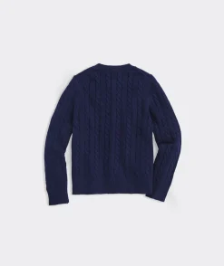 Sweaters<Vineyard Vines Girls' Embroidered Whale Rollneck Sweater Marshmallow