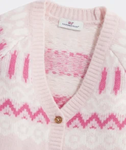 Sweaters|Sweatshirts & Sweatpants<Vineyard Vines Girls' Fair Isle Crewneck Sweater Aqua Ocean