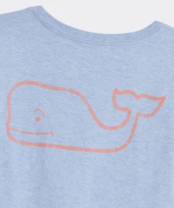 Tops, Tees & Polos<Vineyard Vines Girls' First Down the Slopes Long-Sleeve Pocket Tee Mist Green