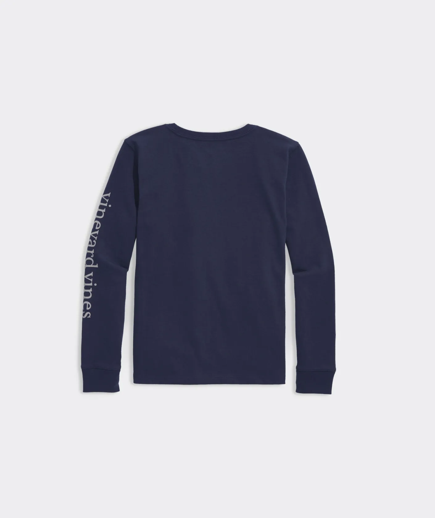 Tops, Tees & Polos<Vineyard Vines Girls' Glitter Ski Whale Long-Sleeve Pocket Tee Calm Waters