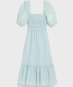 Kids|Swim & Cover-Ups<Vineyard Vines Girls' Harbor Coverup Cornflower/White Cap