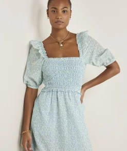 Kids|Swim & Cover-Ups<Vineyard Vines Girls' Harbor Coverup Cornflower/White Cap