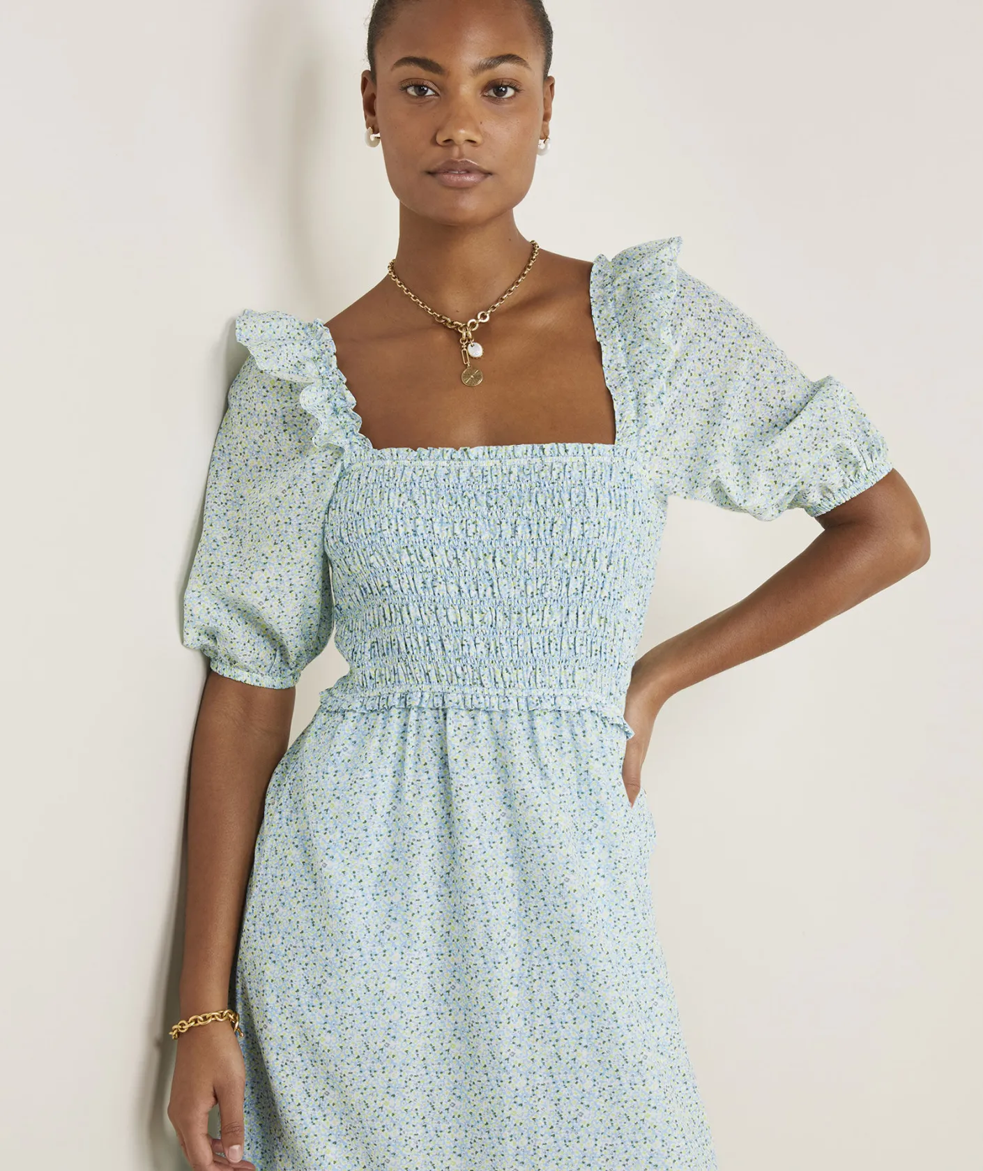 Kids|Swim & Cover-Ups<Vineyard Vines Girls' Harbor Coverup Cornflower/White Cap
