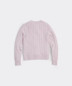 Sweaters|Sweatshirts & Sweatpants<Vineyard Vines Girls' Heritage Cotton V-Neck Sweater Nautical Navy