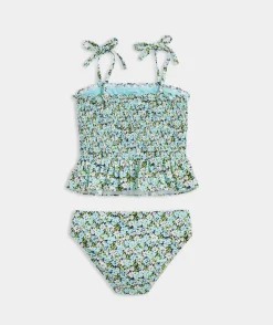 Swim & Cover-Ups<Vineyard Vines Girls' Knot Bikini Multi Toile - Marsh
