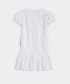 Dresses<Vineyard Vines Girls' Long-Sleeve Everyday Dress Polka Dot RumRunNavy
