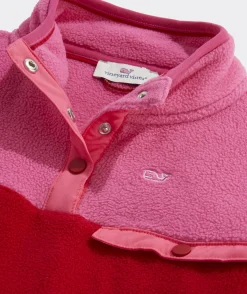 Jackets, Blazers & Vests<Vineyard Vines Girls' Oversized Printed Puffer Vest Toile - Green Meadow