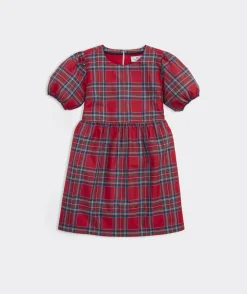 Dresses<Vineyard Vines Girls' Printed Pleated Dress SplatterFoil-Sangria