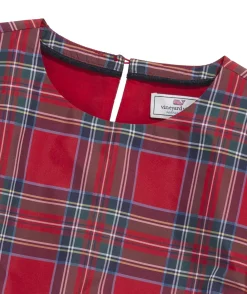 Dresses<Vineyard Vines Girls' Printed Pleated Dress SplatterFoil-Sangria