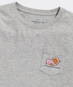 Tops, Tees & Polos<Vineyard Vines Girls' Printed Ruffle Button-Front Top Ivy Floral - Navy v2