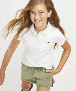 Tops, Tees & Polos<Vineyard Vines Girls' Puff-Sleeve Smocked Top Easton Floral - Iris