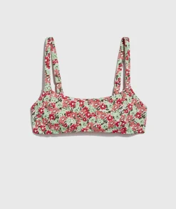 Kids|Sweatshirts & Sweatpants<Vineyard Vines Girls' Puff-Sleeve Sweatshirt Tiny Floral-JakeBlue
