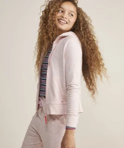 Sweatshirts & Sweatpants<Vineyard Vines Girls' Ruffle Collar Sweatshirt Nautical Navy