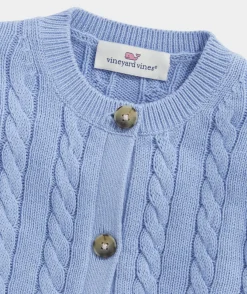 Sweaters<Vineyard Vines Girls' Ruffle Crewneck Sweater Marshmallow