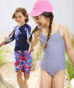 Swim & Cover-Ups<Vineyard Vines Girls' Ruffle High Neck Bikini Gingham - Cayman