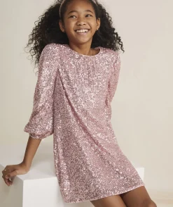 Dresses<Vineyard Vines Girls' Smocked Long-Sleeve Dress Easton Floral - Iris