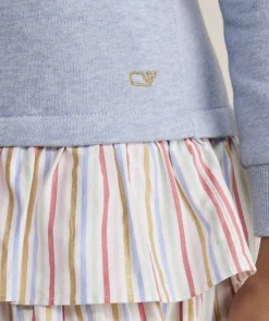 Dresses<Vineyard Vines Girls' Smocked Puff-Sleeve Dress Fenwick Paisley-Navy