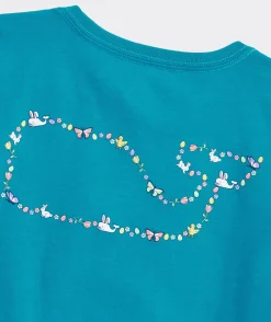 Tops, Tees & Polos<Vineyard Vines Girls' Striped Flutter Long-Sleeve Surfteeâ„¢ Feeder- Cypress