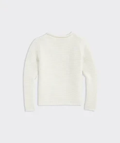Sweaters|Sweatshirts & Sweatpants<Vineyard Vines Girls' Striped Puff-Sleeve Crewneck Sweater Tequila Sunrise