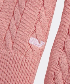 Sweaters<Vineyard Vines Girls' Striped Waffle Crewneck Sweater Calm Waters
