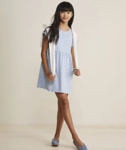 Dresses<Vineyard Vines Girls' Taffeta Puff-Sleeve Tartan Dress Royal Stewart - Red