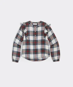 Tops, Tees & Polos<Vineyard Vines Girls' Thanksgiving Parade Whale Long-Sleeve Pocket Tee White Cap