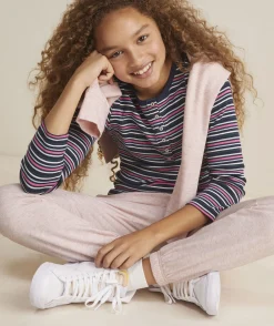 Pants & Leggings<Vineyard Vines Girls' Wide-Leg Jeans White Cap