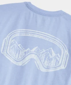 Tees<Vineyard Vines Goggle Reflection Long-Sleeve Dunes Tee Jake Blue Heather