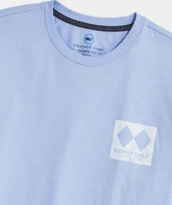 Tees<Vineyard Vines Goggle Reflection Long-Sleeve Dunes Tee Jake Blue Heather