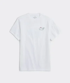 Tees<Vineyard Vines Golf Flag Short-Sleeve Tee White Cap