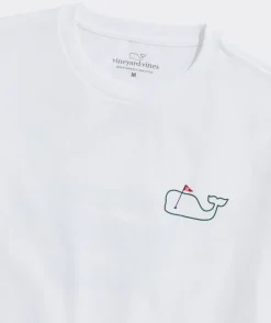 Tees<Vineyard Vines Golf Flag Short-Sleeve Tee White Cap