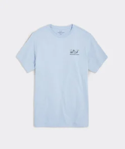 Tees<Vineyard Vines Golf Icons Whale Short-Sleeve Tee Jake Blue