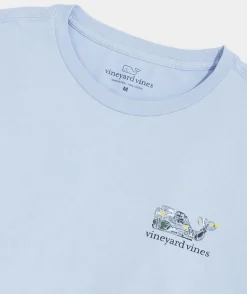 Tees<Vineyard Vines Golf Icons Whale Short-Sleeve Tee Jake Blue