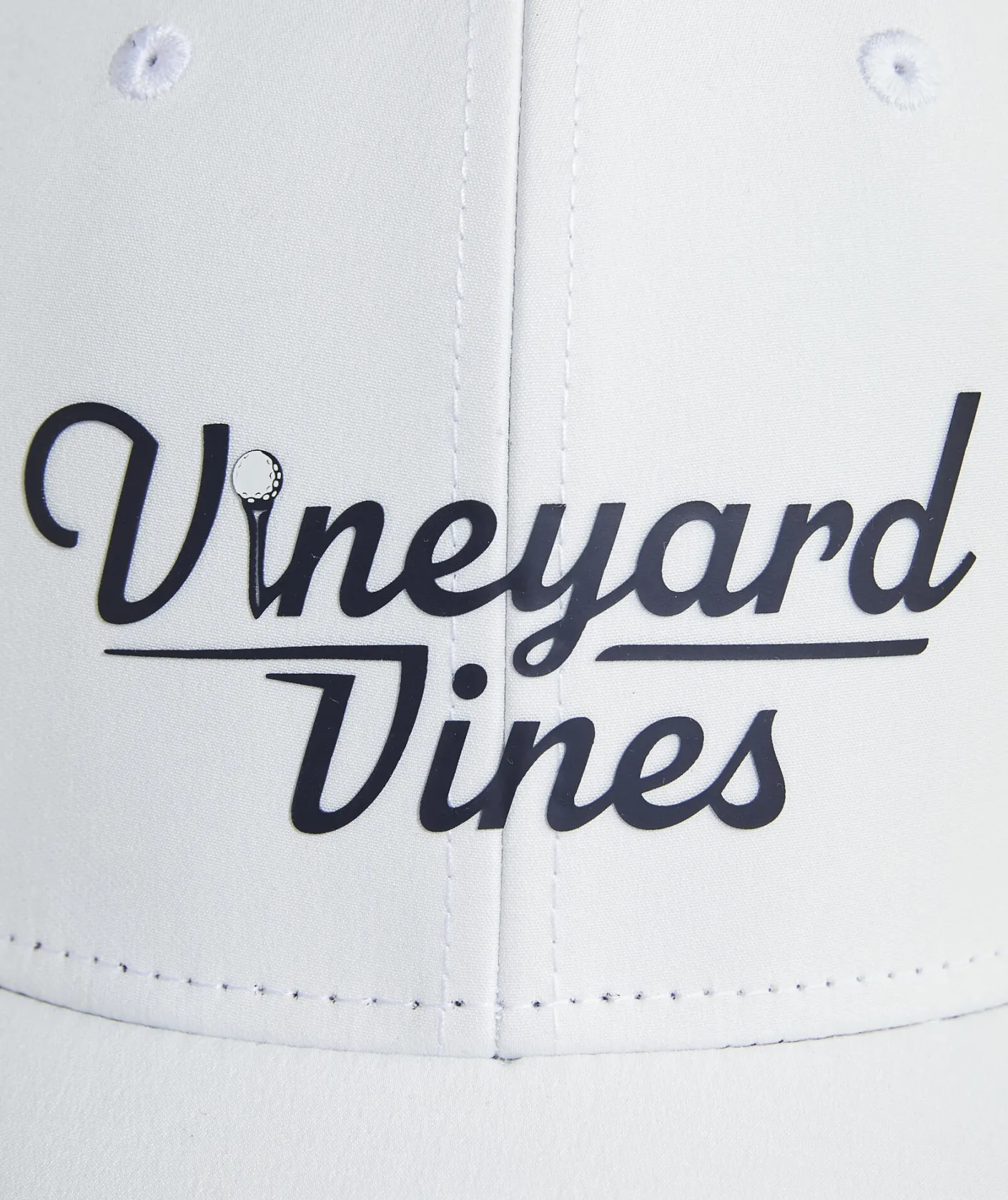 Hats<Vineyard Vines Golf Logo Performance Trucker Hat White Cap