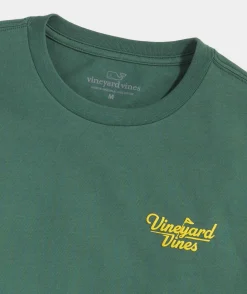 Tees<Vineyard Vines Golf Logo Short-Sleeve Tee Hunter Green