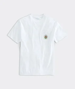 Tees<Vineyard Vines Good Lad Short-Sleeve Pocket Tee White Cap