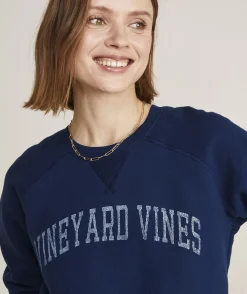 Sweatshirts & Sweatpants<Vineyard Vines Graphic Terry Crewneck Sweatshirt Nautical Navy