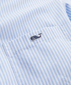 Mens|Tees<Vineyard Vines Graphic Waves Long-Sleeve Dunes Tee Mallard Blue Heather