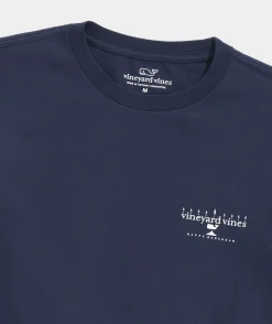 Tees<Vineyard Vines Happy Hanukkah Long-Sleeve Tee Nautical Navy