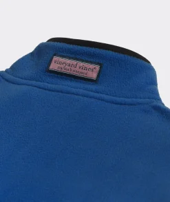 Quarter-Zips|Sweatpants & Sweatshirts<Vineyard Vines Harbor Fleece Quarter-Snap Maritime Blue