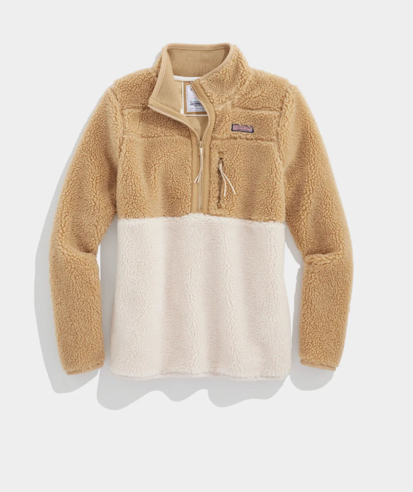 Jackets & Vests|Sweatshirts & Sweatpants<Vineyard Vines Harbor Fleece Shirt Jacket Marshmallow