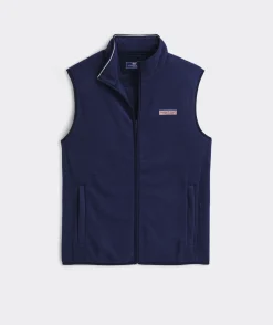 Jackets & Vests<Vineyard Vines Harbor Fleece Vest Nautical Navy