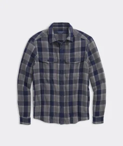 Button-Down Shirts<Vineyard Vines Heavy Twill Shirt Jacket PLD Gray Harbor