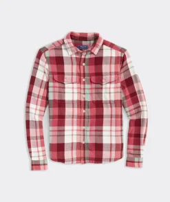 Button-Down Shirts<Vineyard Vines Heavy Twill Shirt Jacket Sangria