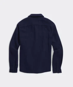 Button-Down Shirts<Vineyard Vines Heavy Twill Shirt Jacket Nautical Navy
