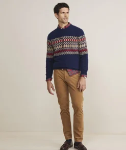 Sweaters<Vineyard Vines Heritage Fair Isle Crewneck Sweater Nautical Navy