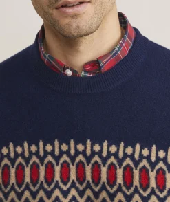 Sweaters<Vineyard Vines Heritage Fair Isle Crewneck Sweater Nautical Navy