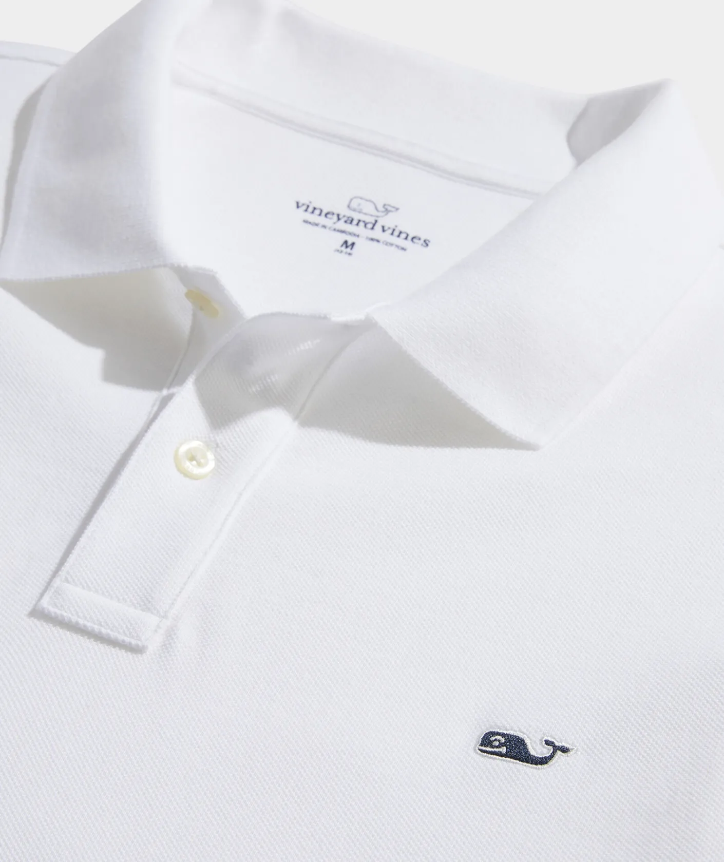 Polos<Vineyard Vines Heritage Pique Polo White Cap