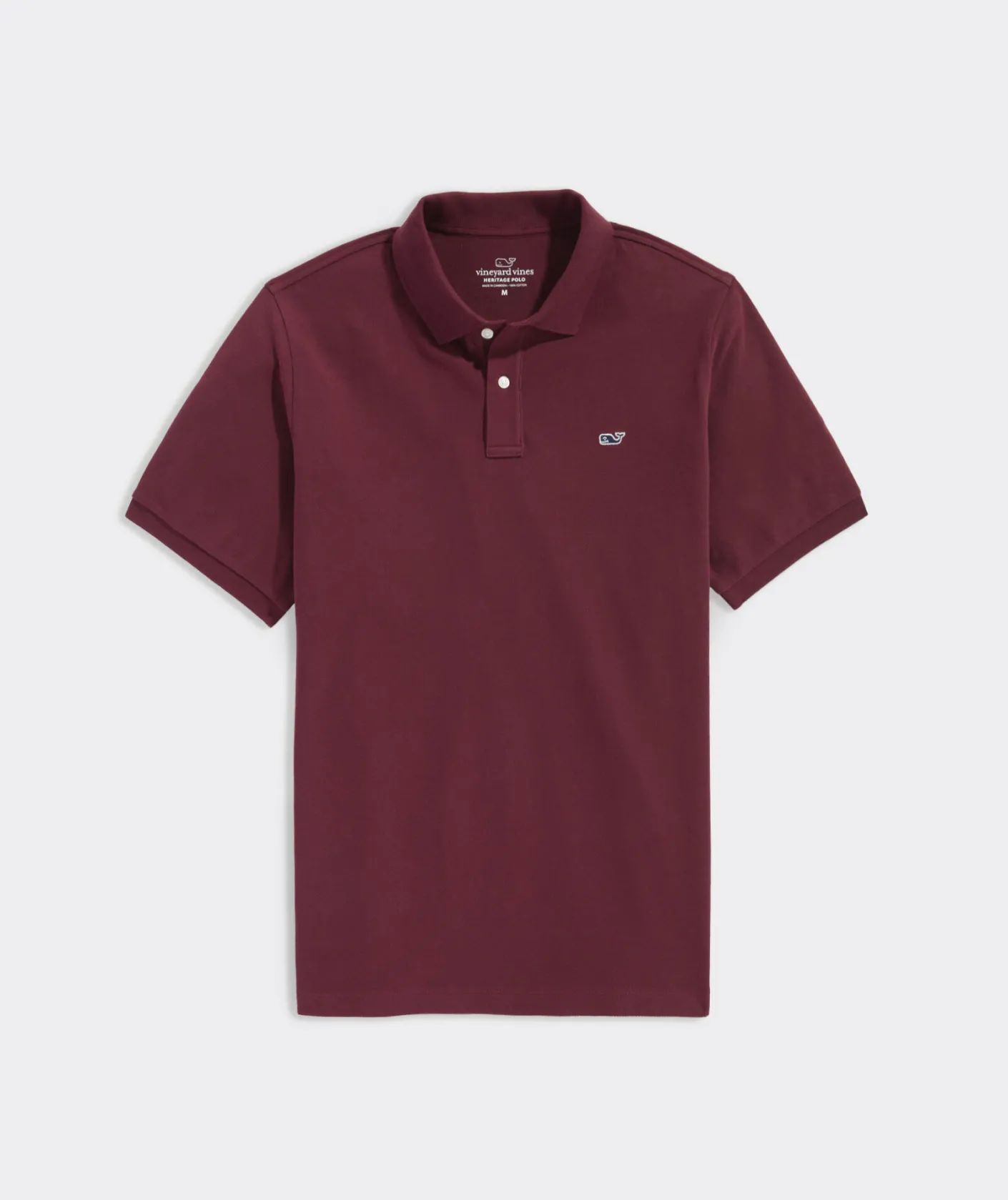 Polos<Vineyard Vines Heritage Pique Polo Crimson